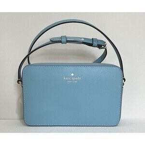 New Kate Spade Sienna Crossbody bag Leather Smoky Blue